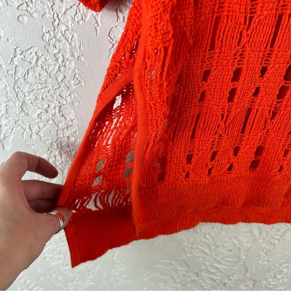 MOTH | Anthropologie Cut Out Knit Short Sleeve Sweater - Picture 8 of 13